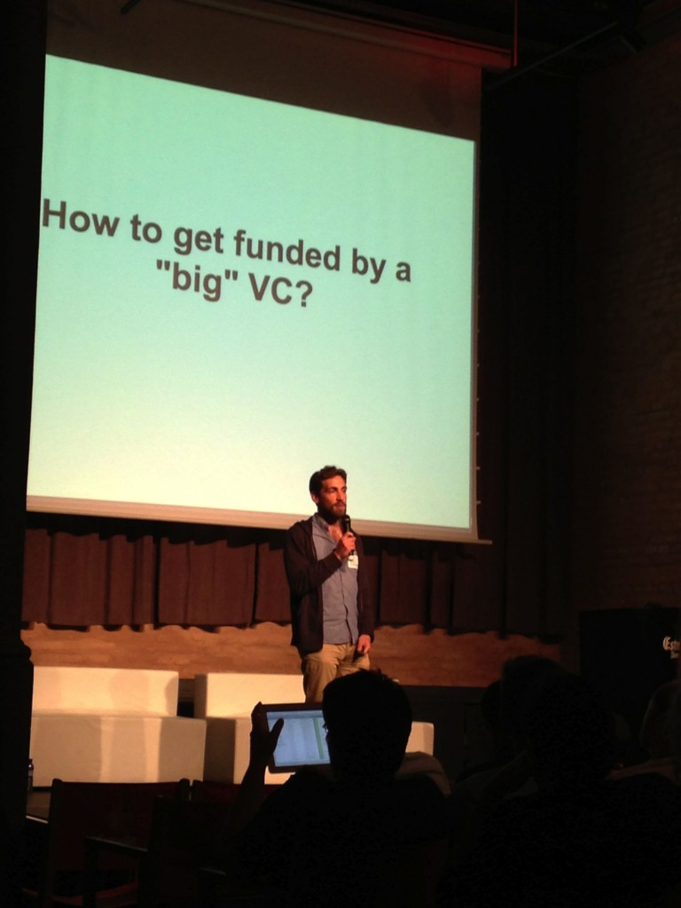 Martin Mignot from Index Ventures offering tips for startups seeking funding