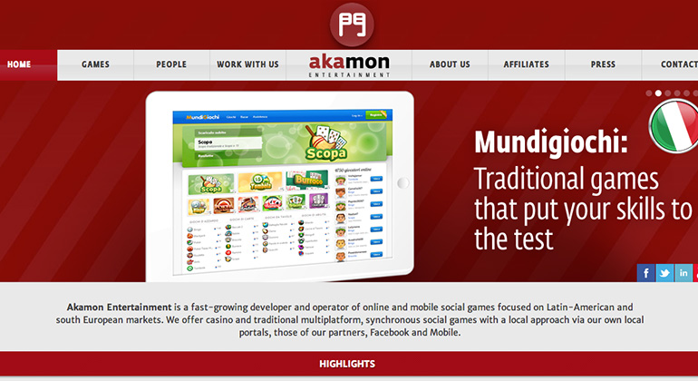 Akamon-website