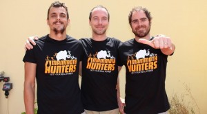 The three founders of Mammoth Hunters Oriol Roda, Nestor Sanchez and Xavi Vila.