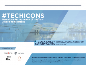 Cocktails and Superyachts Techicons - MWC 2017 Events - Barcinno