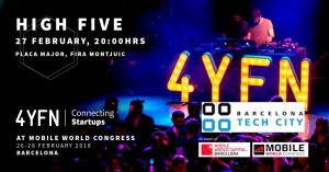 4yfn high five - mwc mobile world congress parties and events guide