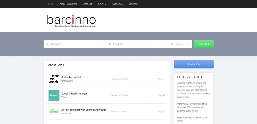job board - how to work with barcinno