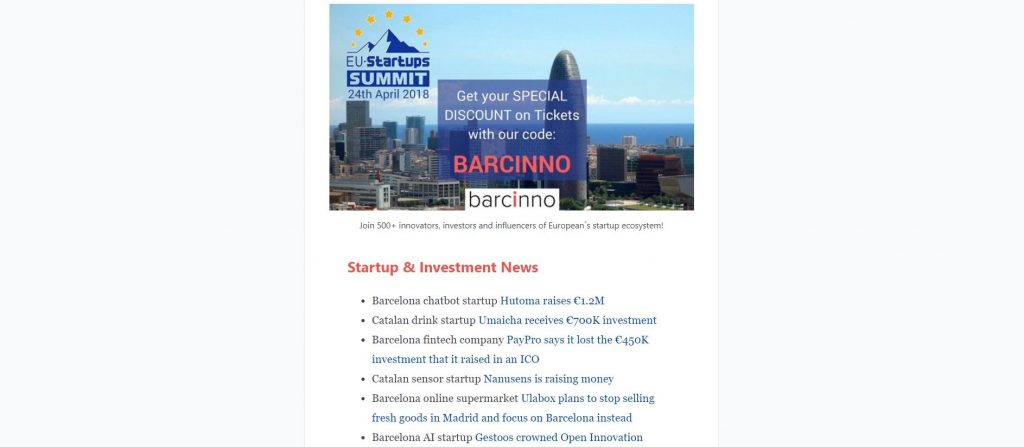 sponsored newsletter - how to work with barcinno