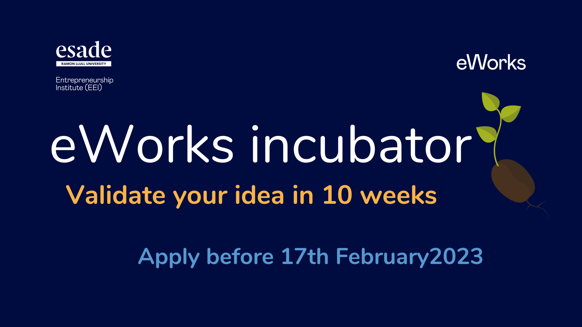 eWorks Incubator Infosession Barcinno